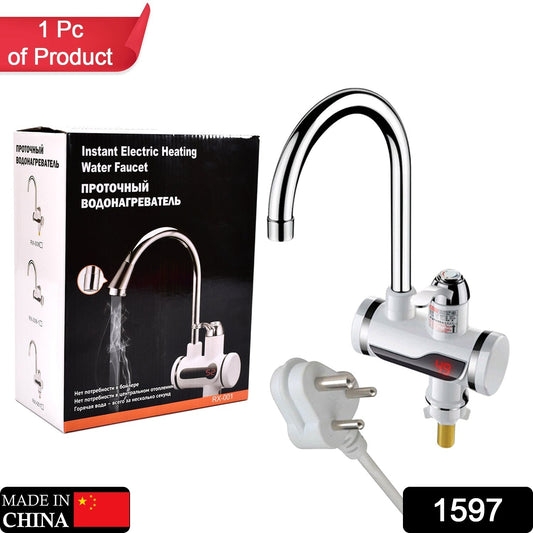 Stainless Steel Led Digital Display Instant Heating Electric Water Heater Faucet Tap