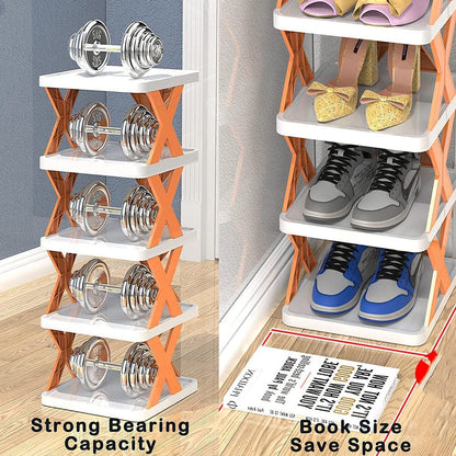 Smart Shoe Rack With 8 Layer Shoes Stand Multifunctional Entryway Foldable  Collapsible Door Shoe Rack Free Standing Heavy Duty Plastic Shoe Shelf Storage Organizer Narrow Footwear Home