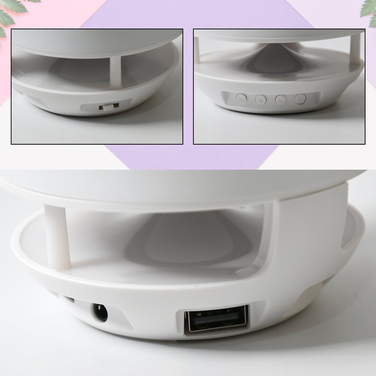 Multifunctional 4 Compartment Pen Holder With Bluetooth Speaker 5 W Bluetooth Speaker Laptop  Desk Speaker  Table Lamp  Night Lamp Smart Color Changing Pen Stand Wireless Bluetooth Speaker